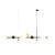 Lampa wisząca rozłożysta designerska DIONE 9 BLACK 1092N1 - Aldex